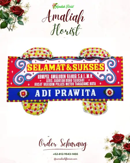 Papan Bunga Ucapan Selamat Gendol